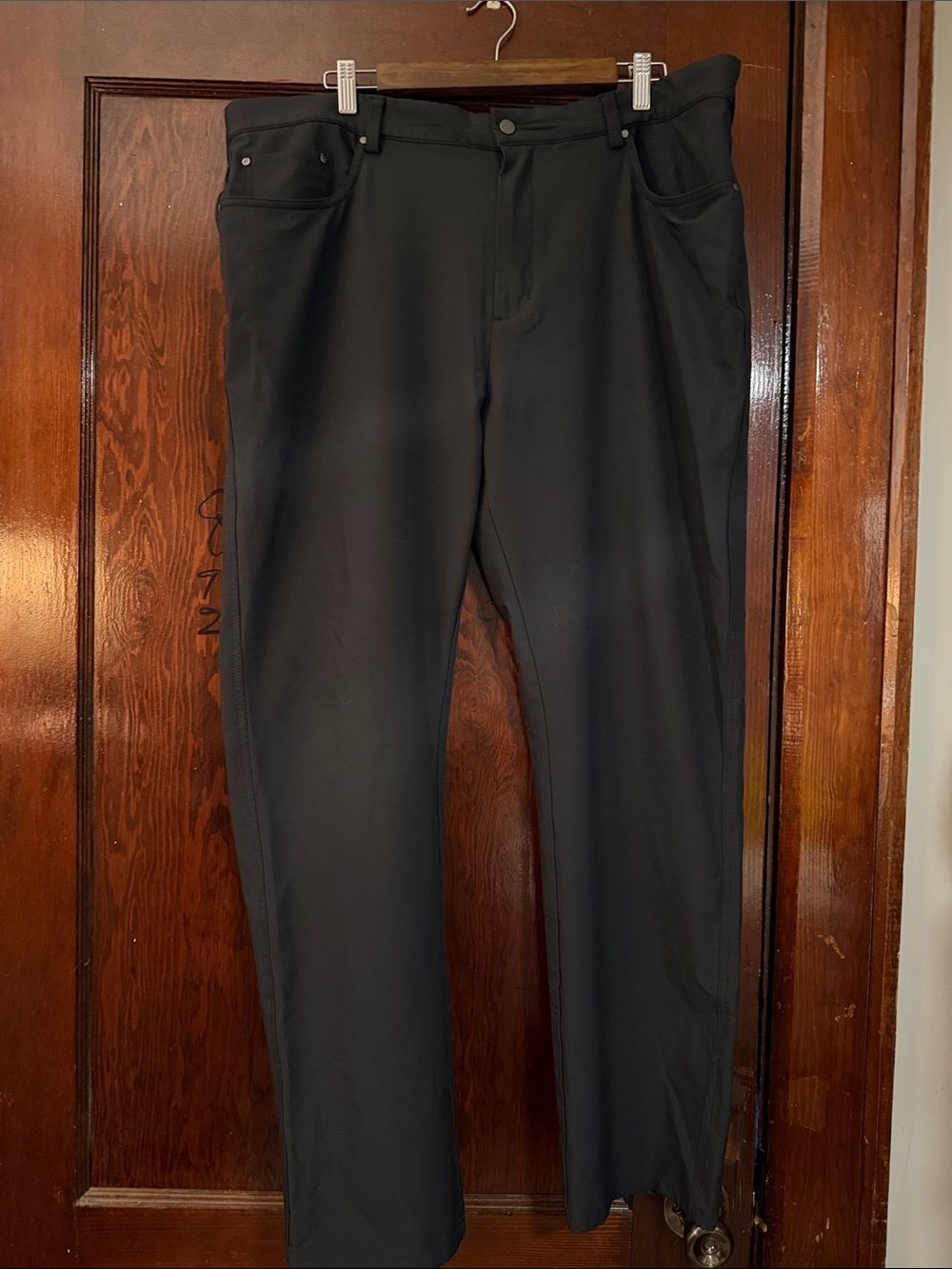Greg Norman Collection Black Straight-Leg Golf Chinos